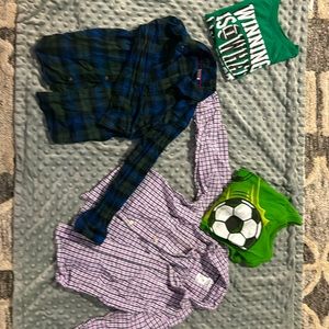 4t shirt lot - 3 long sleeve shirts and 1 short sleeve